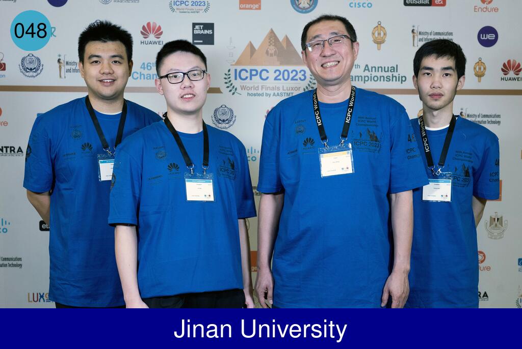 Picture of team Jinan University