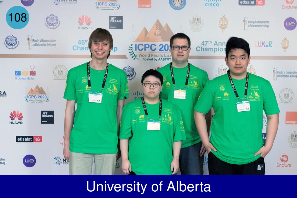 Picture of team University of Alberta