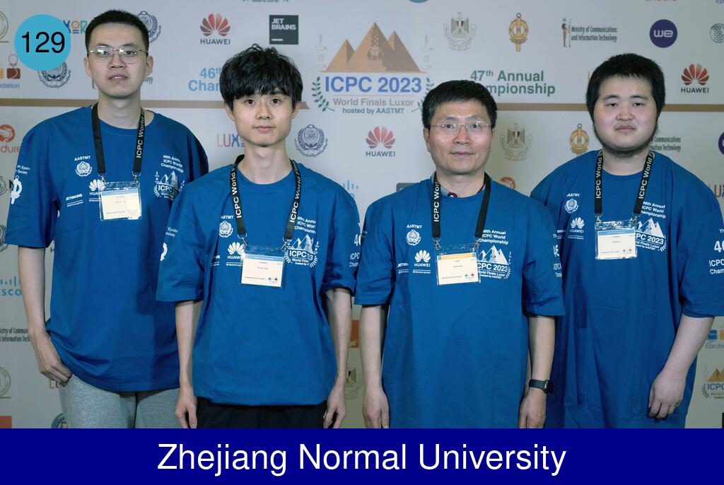 Picture of team Zhejiang Normal University