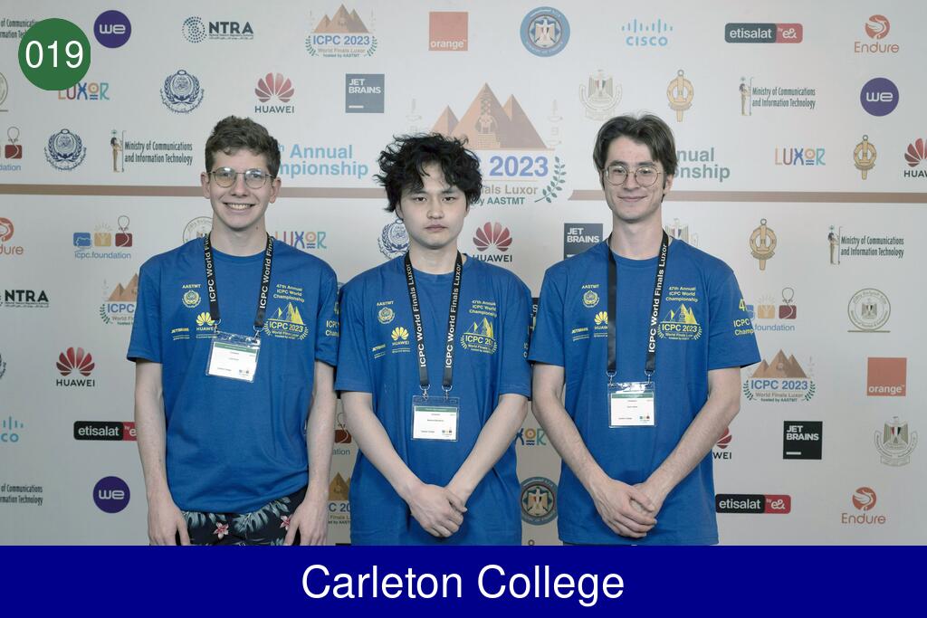 Picture of team Carleton College