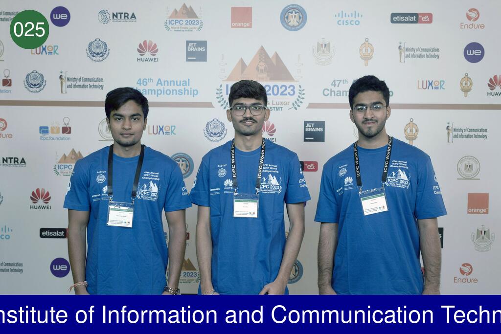Picture of team Dhirubhai Ambani Institute of Information and Communication Technology, Gandhinagar