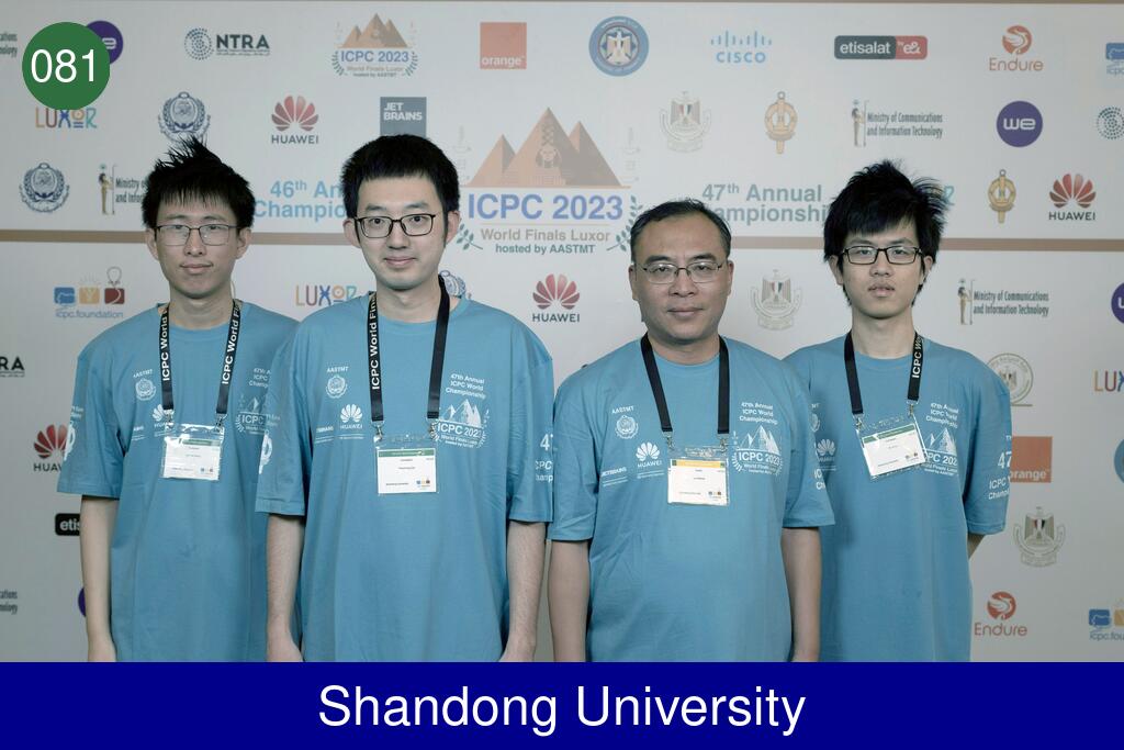 Picture of team Shandong University