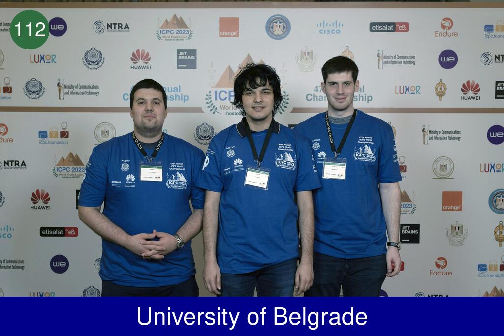 Picture of team University of Belgrade