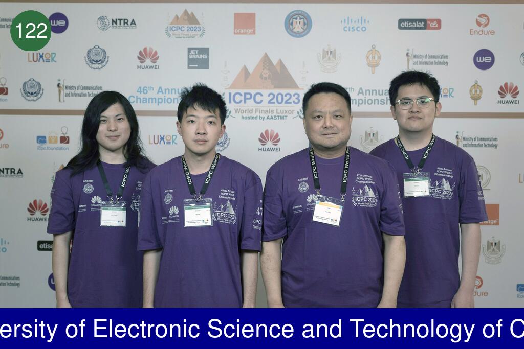 Picture of team University of Electronic Science and Technology of China
