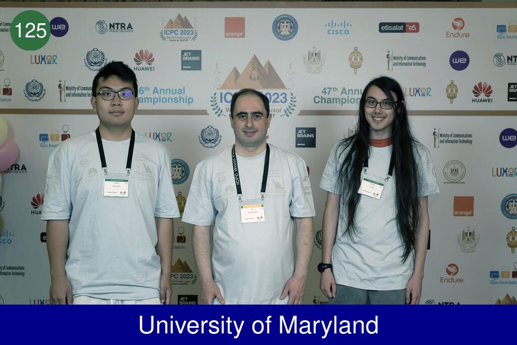 Picture of team University of Maryland