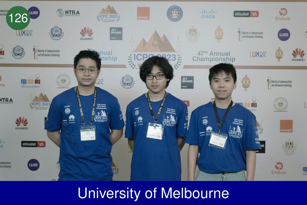 Picture of team University of Melbourne