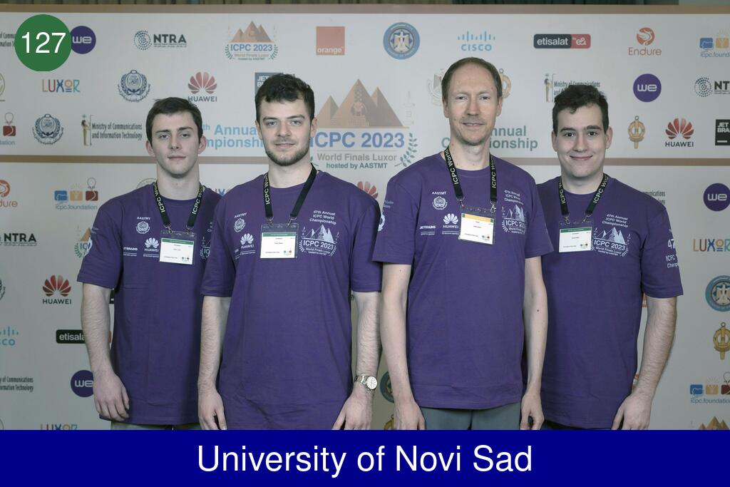 Picture of team University of Novi Sad