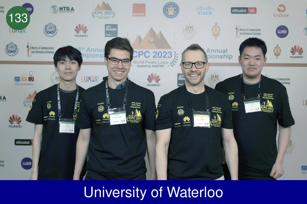 Picture of team University of Waterloo